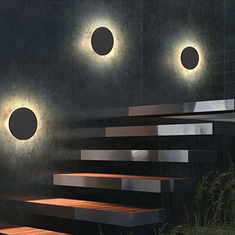Ray Außenwandleuchte Garten Modern LED Weiß/Schwarz Metall