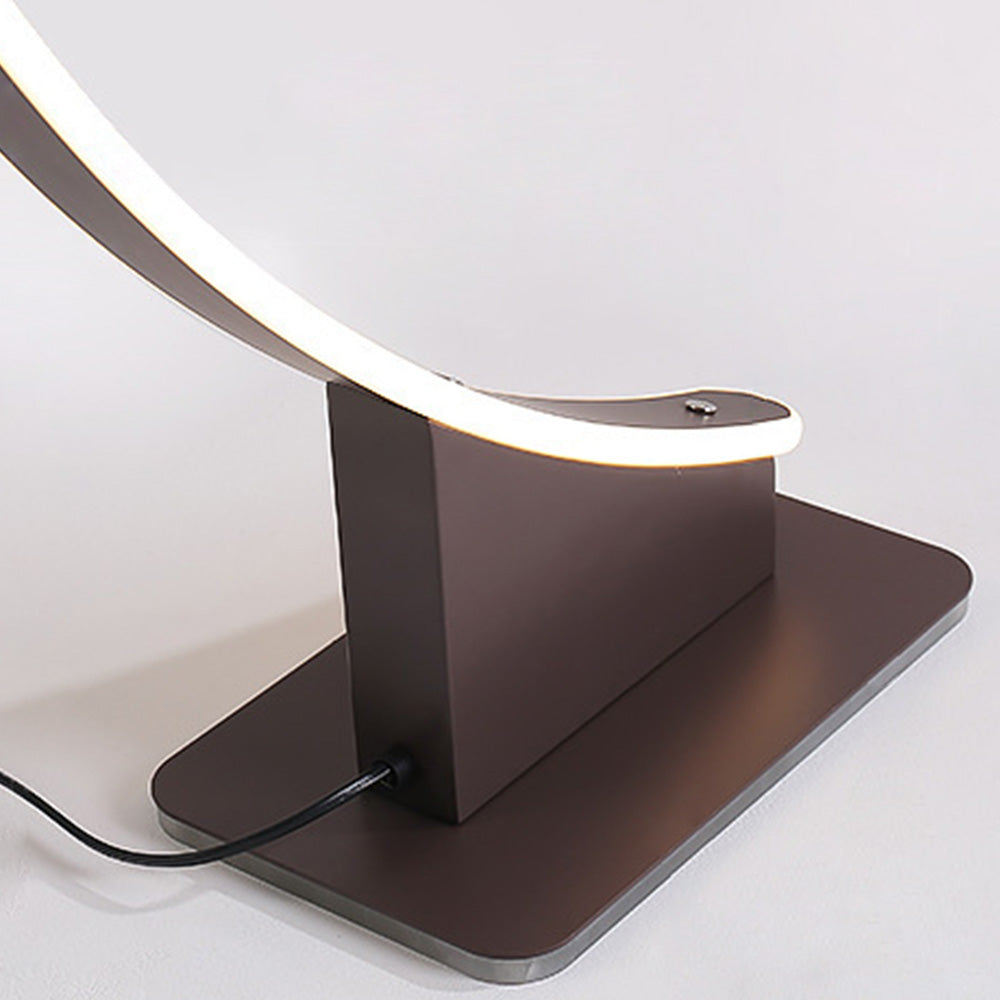 Arisha Design LED Stehlampe Weiß/Kaffee Schlaf/Wohnzimmer Metall