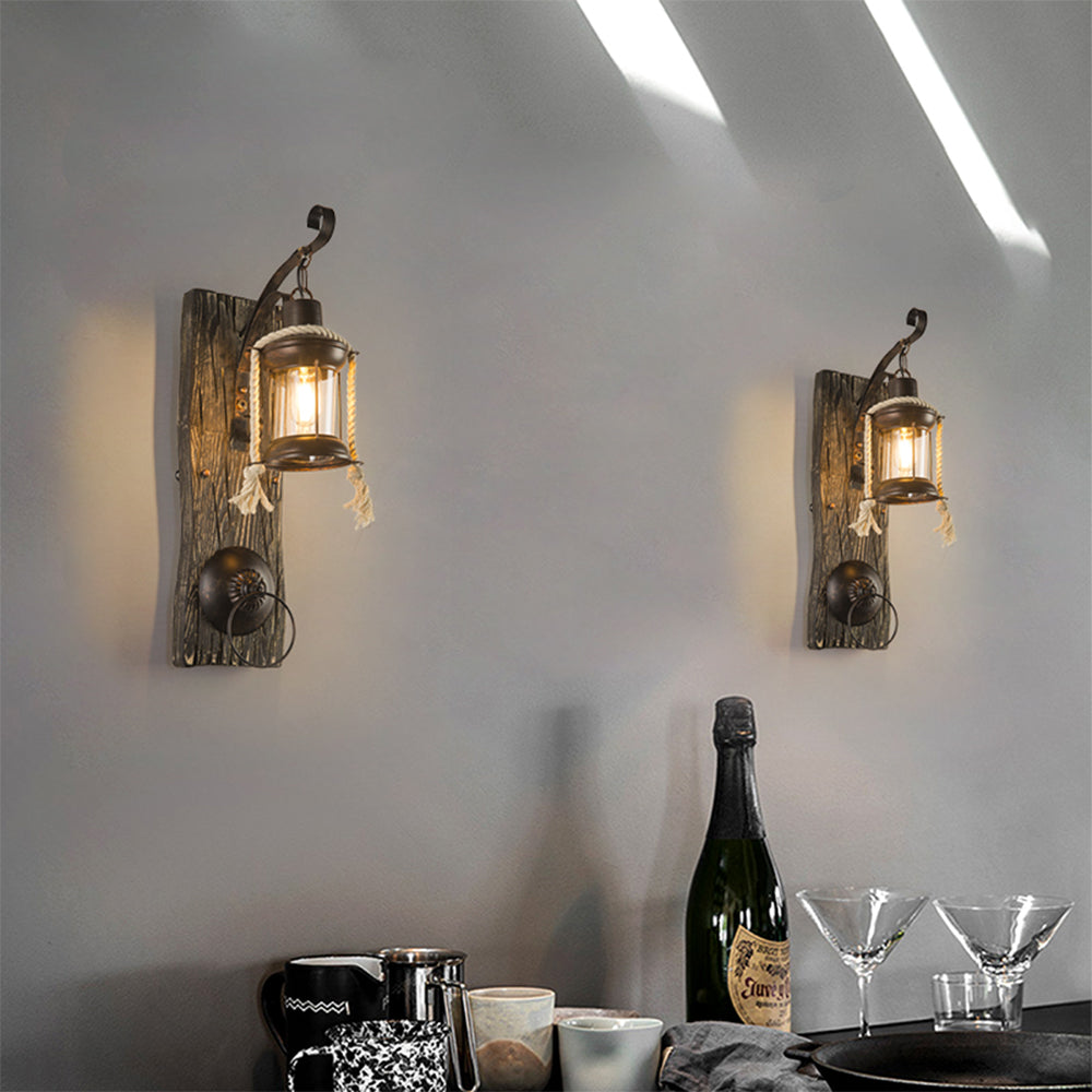 Silva Designer LED Wandlampe Innen Holz Wohnzimmer/Arbeitszimmer