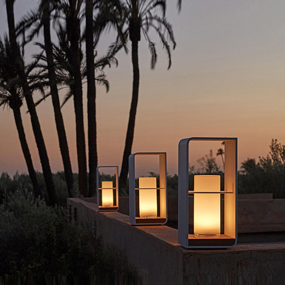 Ray Außenstehleuchte Minimalistisch Quadrat LED Metall Garten Flur