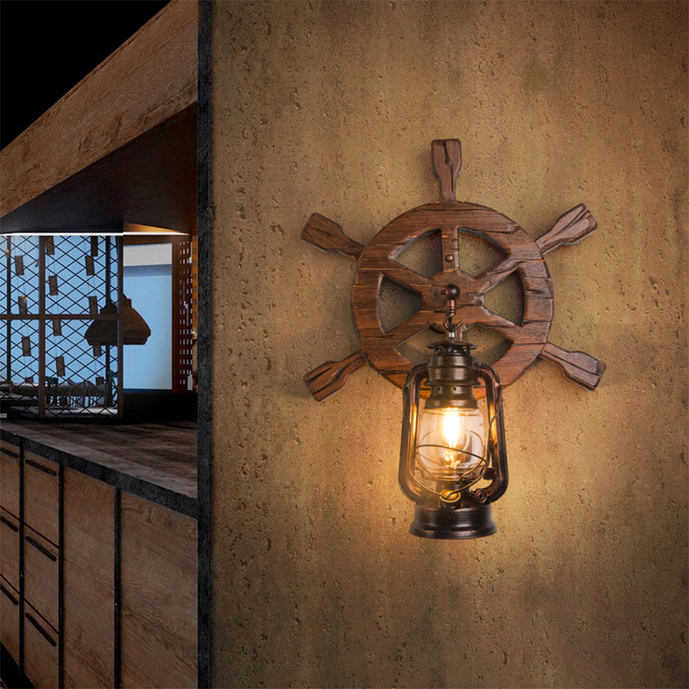 Epoch Designer LED Wandlampe Innen Holz Wohnzimmer/Arbeitszimmer