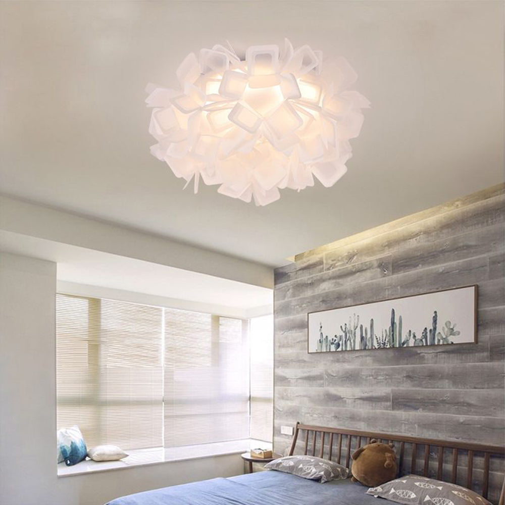 Aria Deckenleuchte, 7 Farben, Blume Schlafzimmer Modern