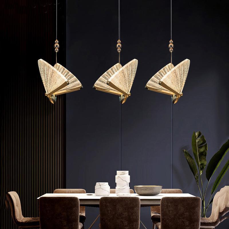 Kristy Pendelleuchte Gold/Bunt Schlaf/Wohnzimmer Eisen