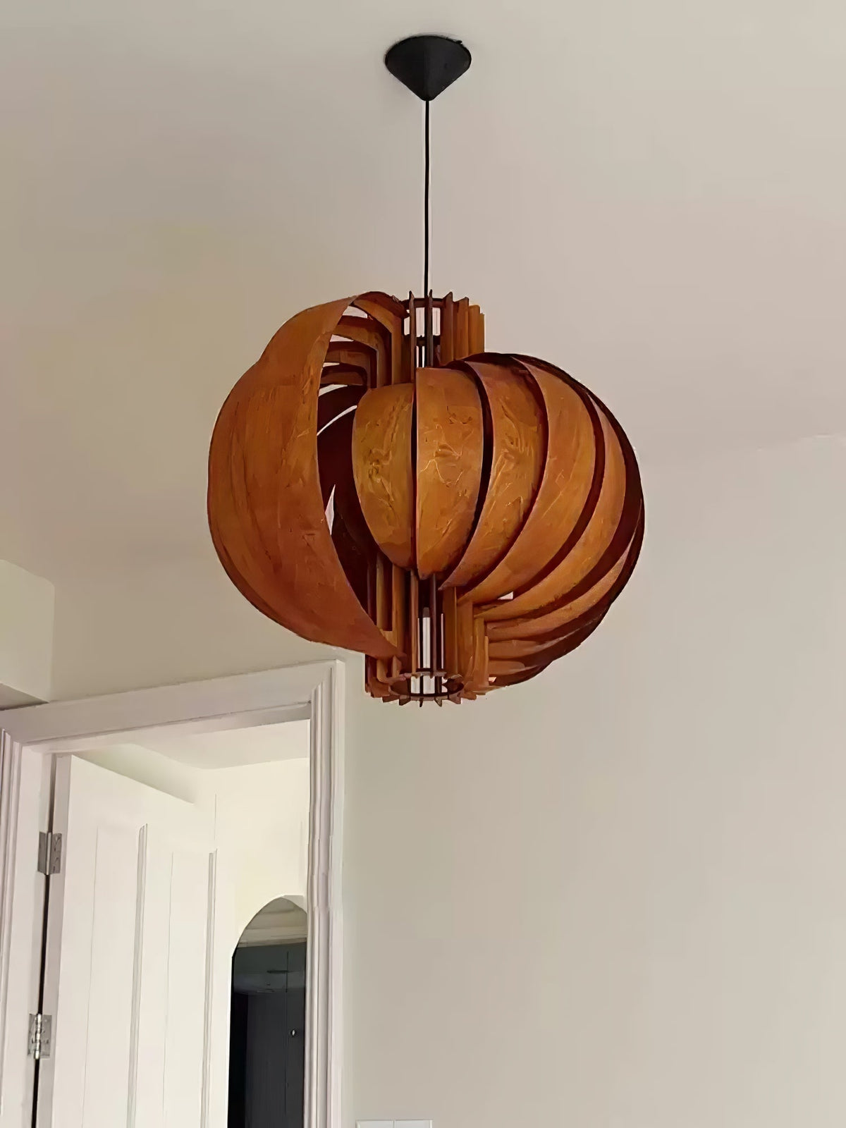 Ivraeus Premium Elegance Ring Pendelleuchte aus Holz