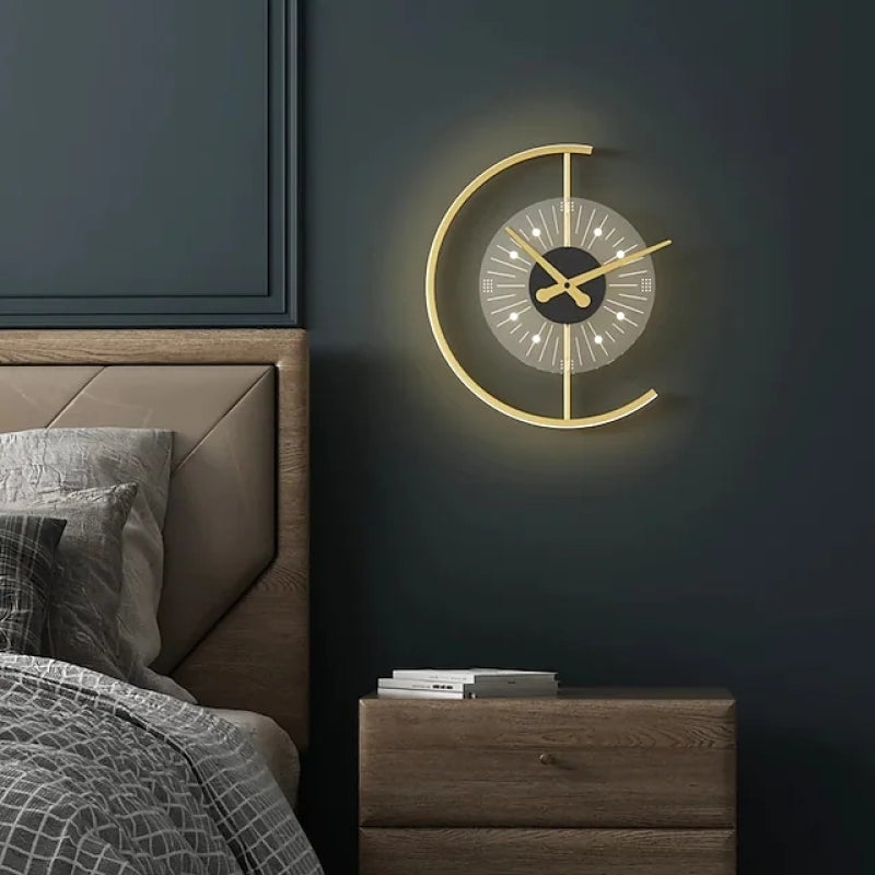 Arisha Kreativ Uhrendesign Modern Wandleuchte Schlafzimmer Metall/Acryl