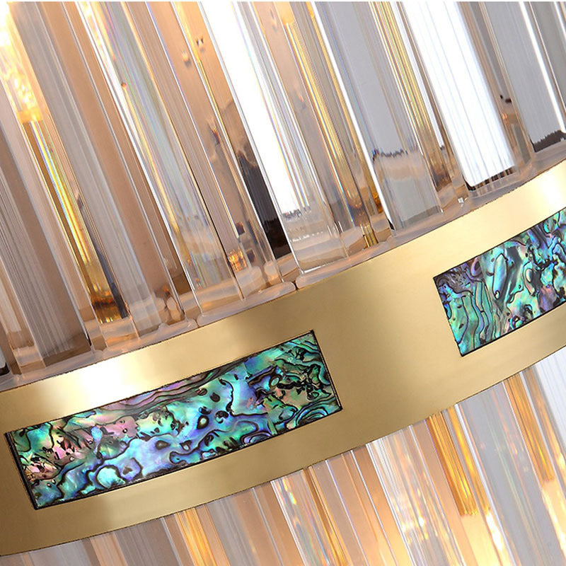 Kirsty LED Wandleuchte Gold, Wohnzimmer/Schlafzimmer,Metall/Acryl