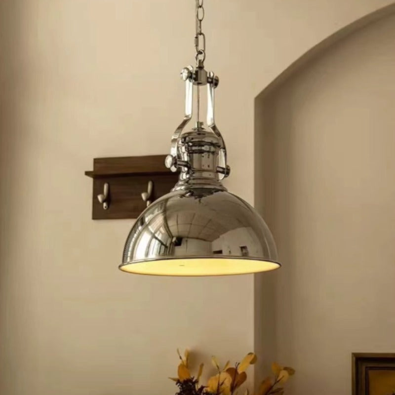 Silva Industrielle LED Pendelleuchte Chrom Metall Wohn/Schlafzimmer