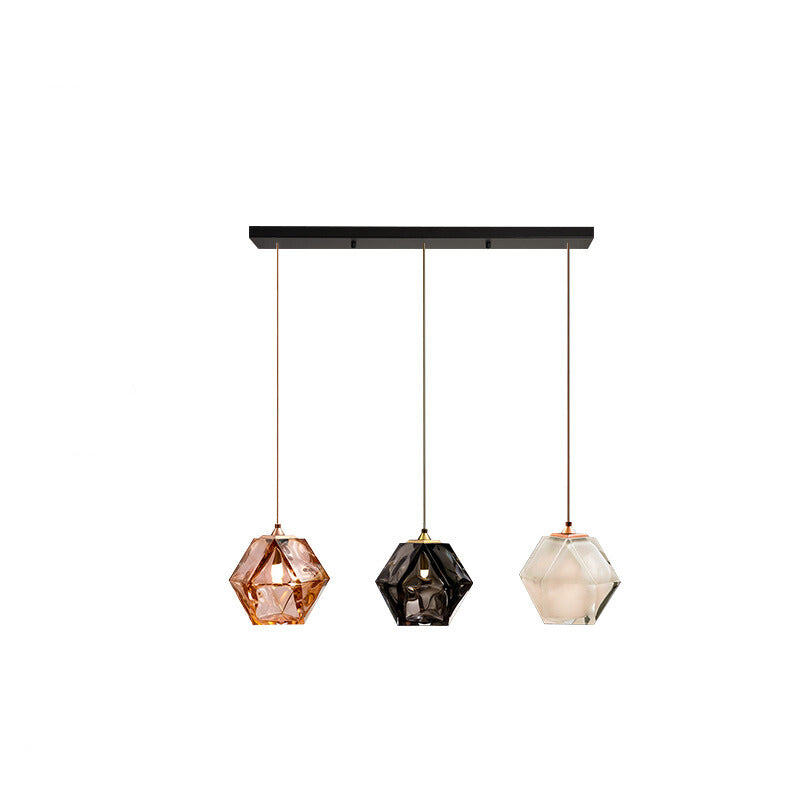 Valentina Design LED Pendelleuchte Metall/Glas Ess/Schlafzimmer
