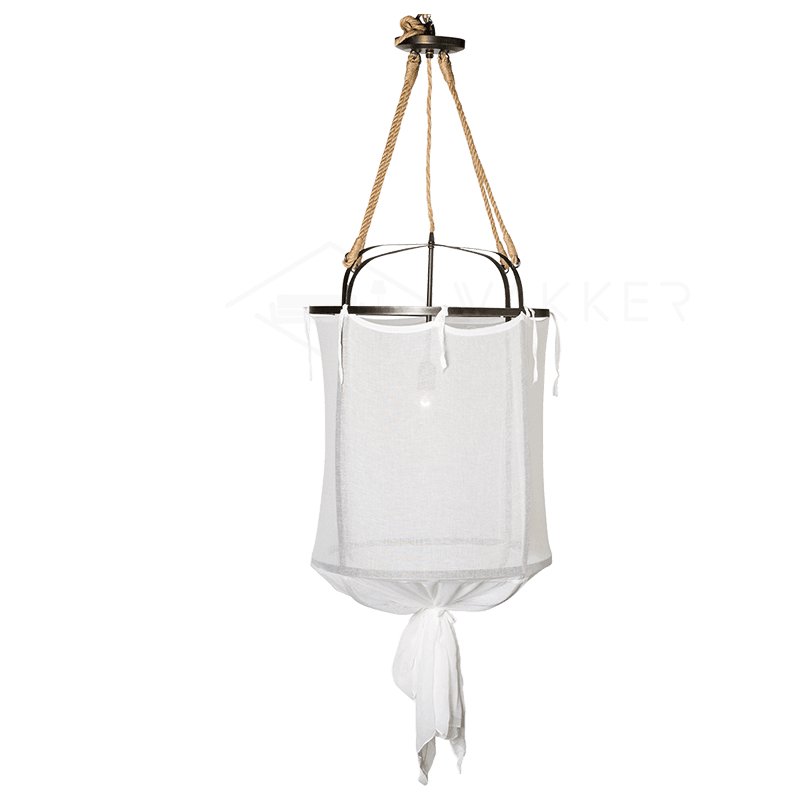 Lininora Pendelleuchte aus Stoff im Boho-Stil