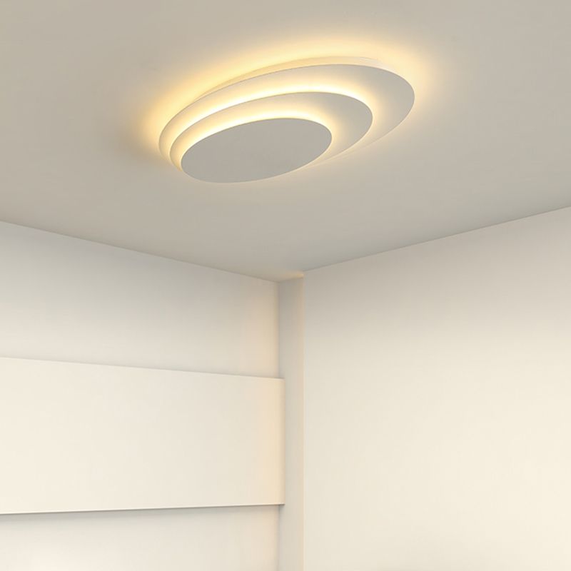 Arisha Deckenleuchte Modern Rund LED Weiß Wohn/Schlafzimmer D50CM