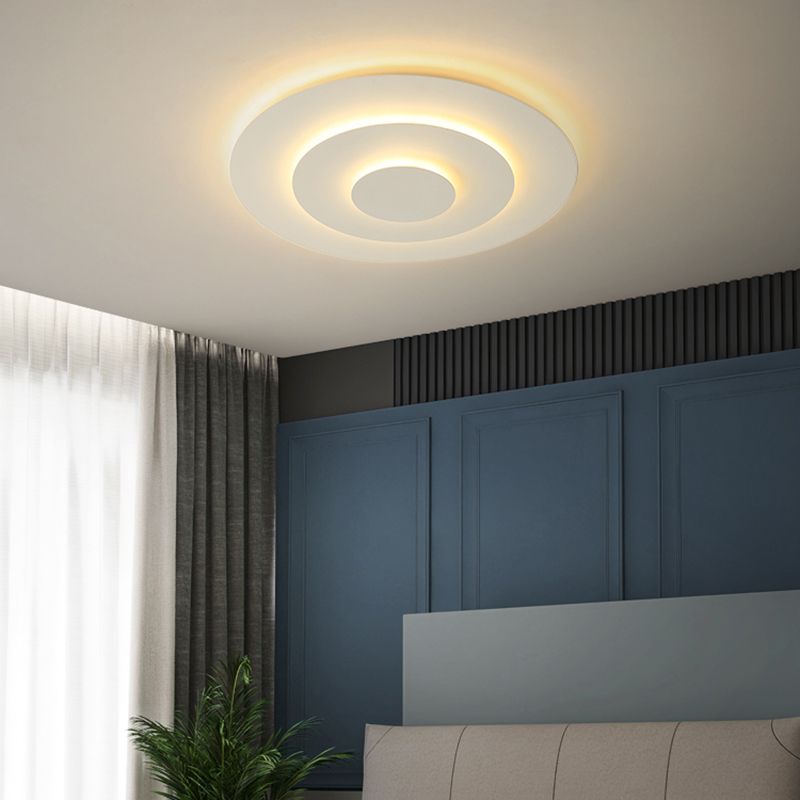Arisha Deckenleuchte Modern Rund LED Weiß Wohn/Schlafzimmer D50CM