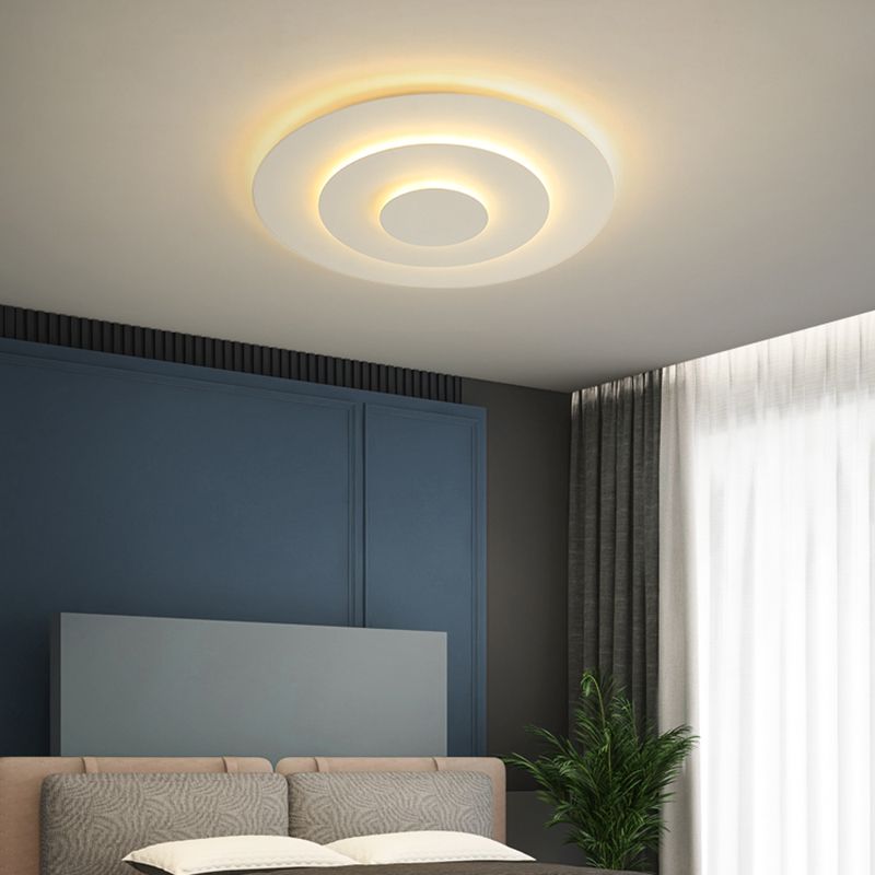 Arisha Deckenleuchte Modern Rund LED Weiß Wohn/Schlafzimmer D50CM