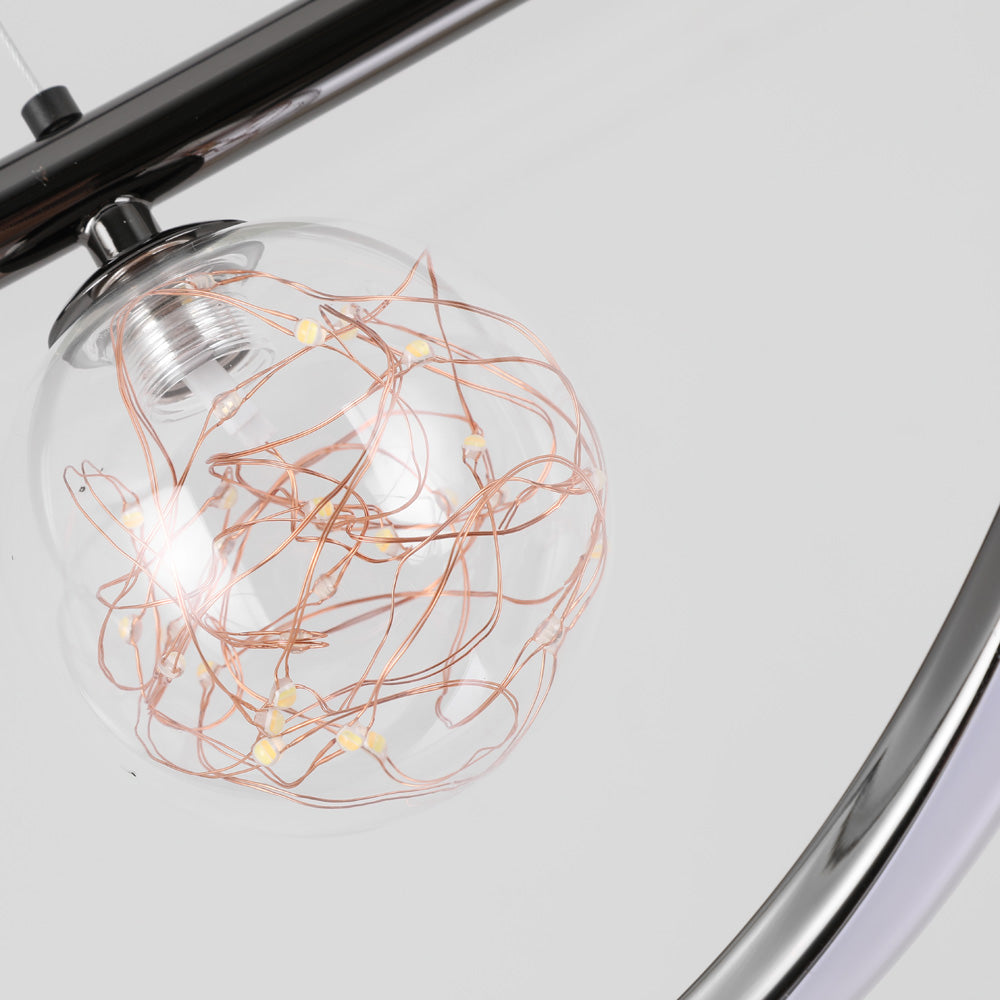 Kristy Pendelleuchte Glas Modern LED Metall Esszimmer Wohnzimmer