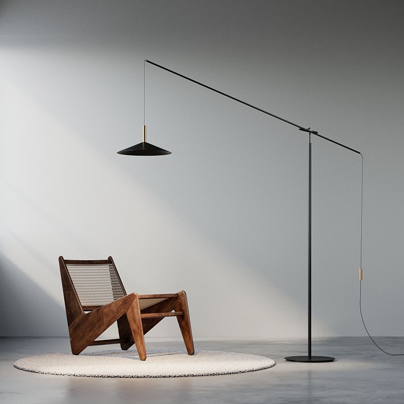 Arisha Italienisch Einzigartig Modern Stehleuchte Wohnzimmer, Schwarz, Metall
