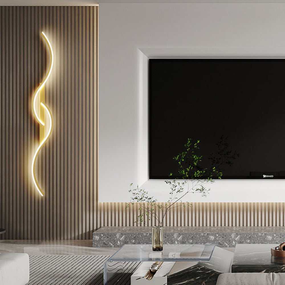 Arisha Modern LED Wandleuchte Innen Linear Schwarz/Weiß