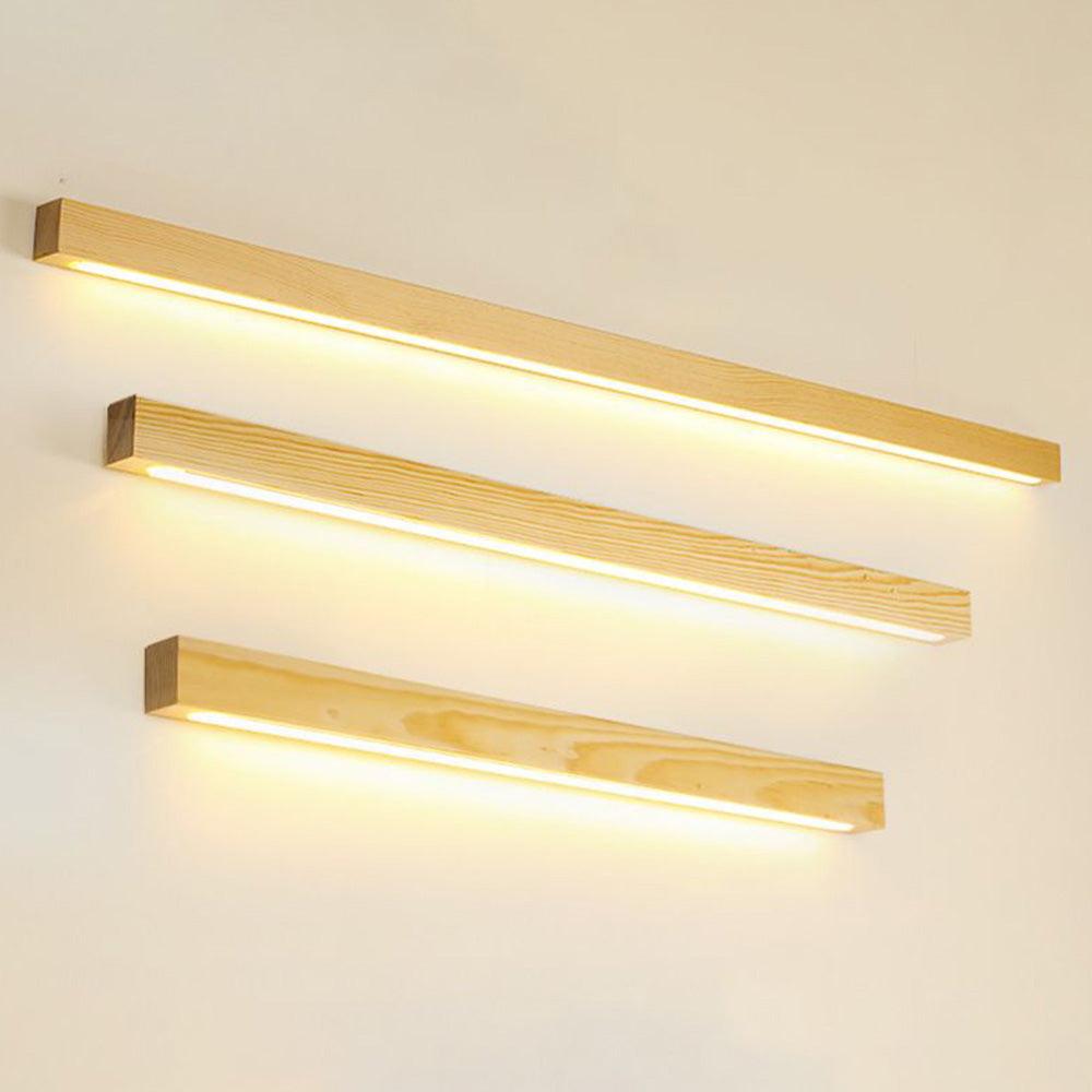 Zenx Wandleuchte Linear Holz