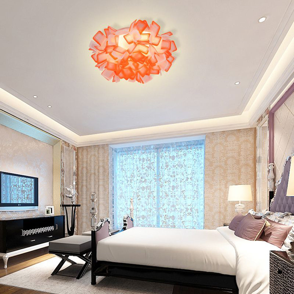 Aria Deckenleuchte, 7 Farben, Blume Schlafzimmer Modern
