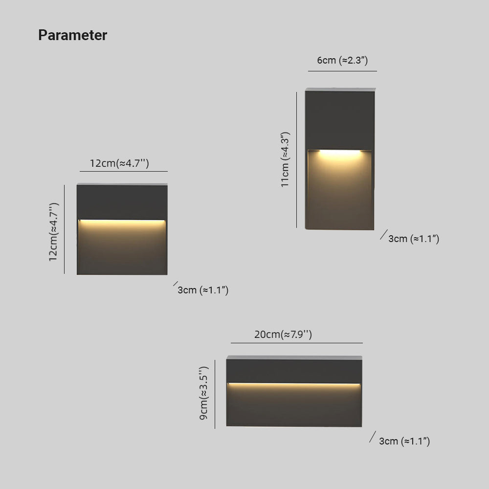 Ray Minimalistisch Außen-Treppenleuchte Garten Terrasse