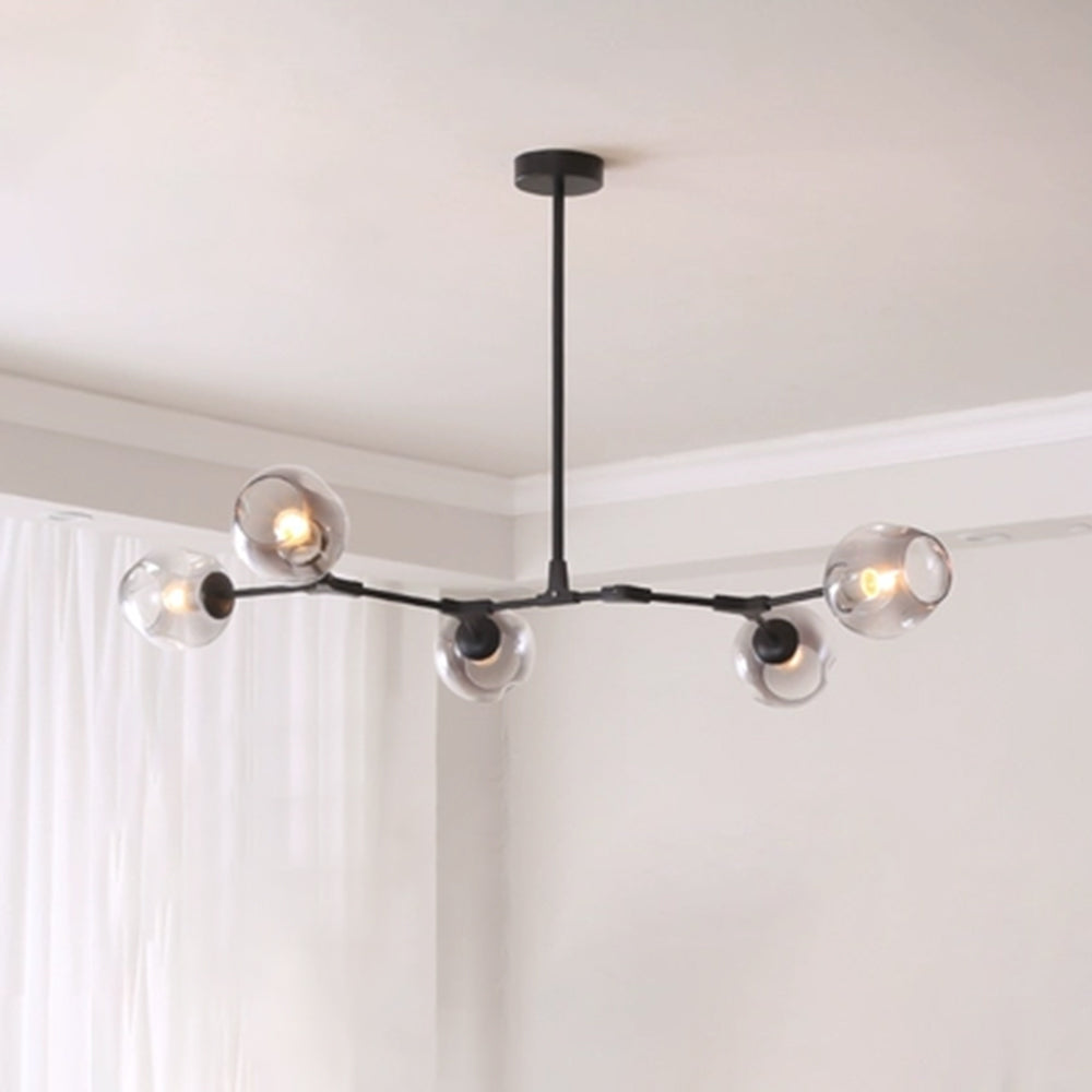 Valentina Pendelleuchte Schwarze/Gold Wohnzimmer/Schlafzimmer Glas