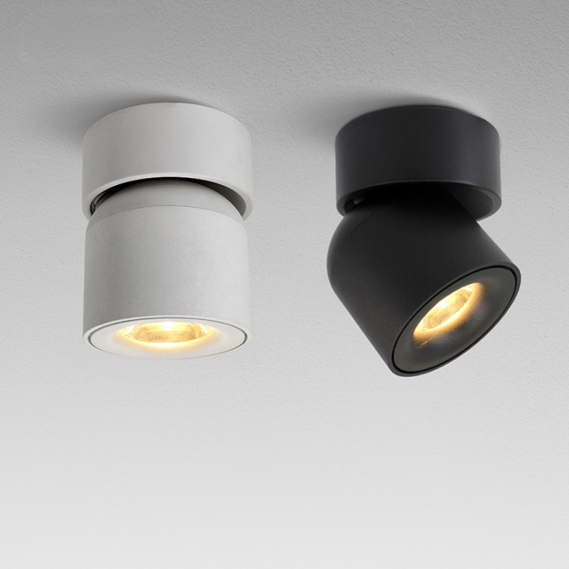 Aim Modern Zylinder LED Wandleuchte Schwarz/Weiß Flur