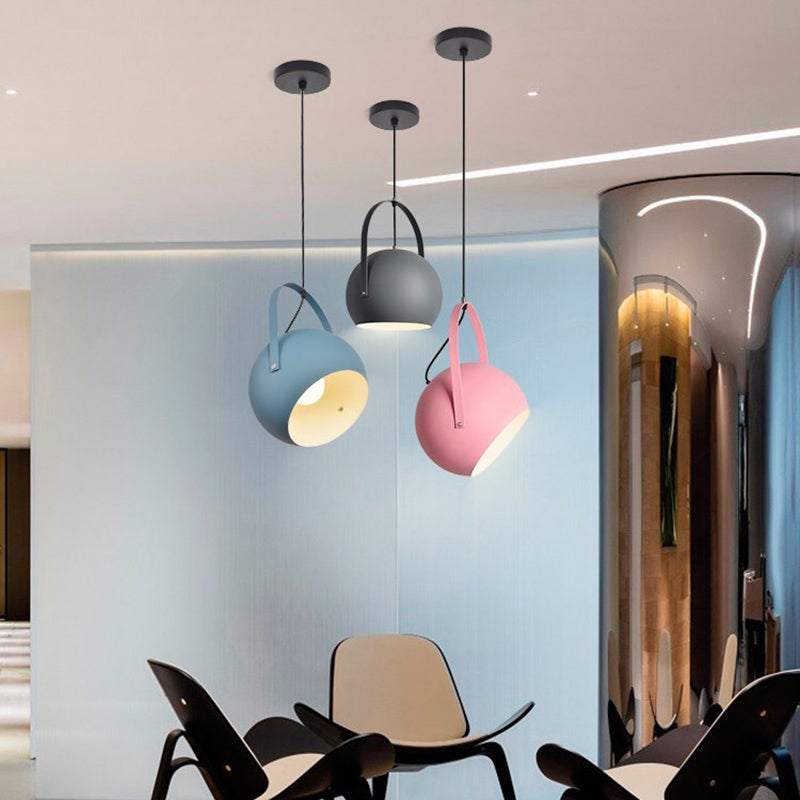 Aria Kugel LED Pendelleuchte Gelb/Blau/Grau Esszimmer