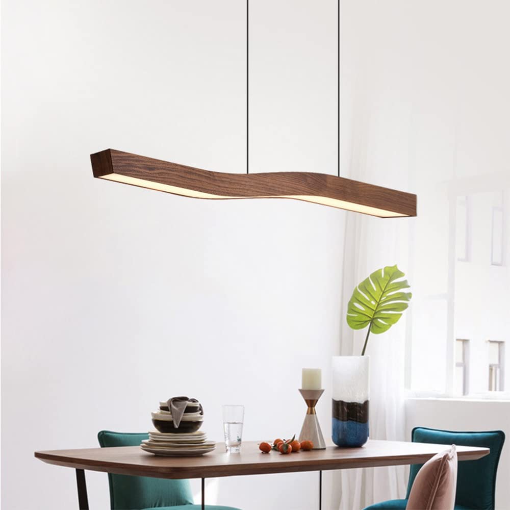 Ylen Nordische Pendelleuchte mit Nussbaum-Finish