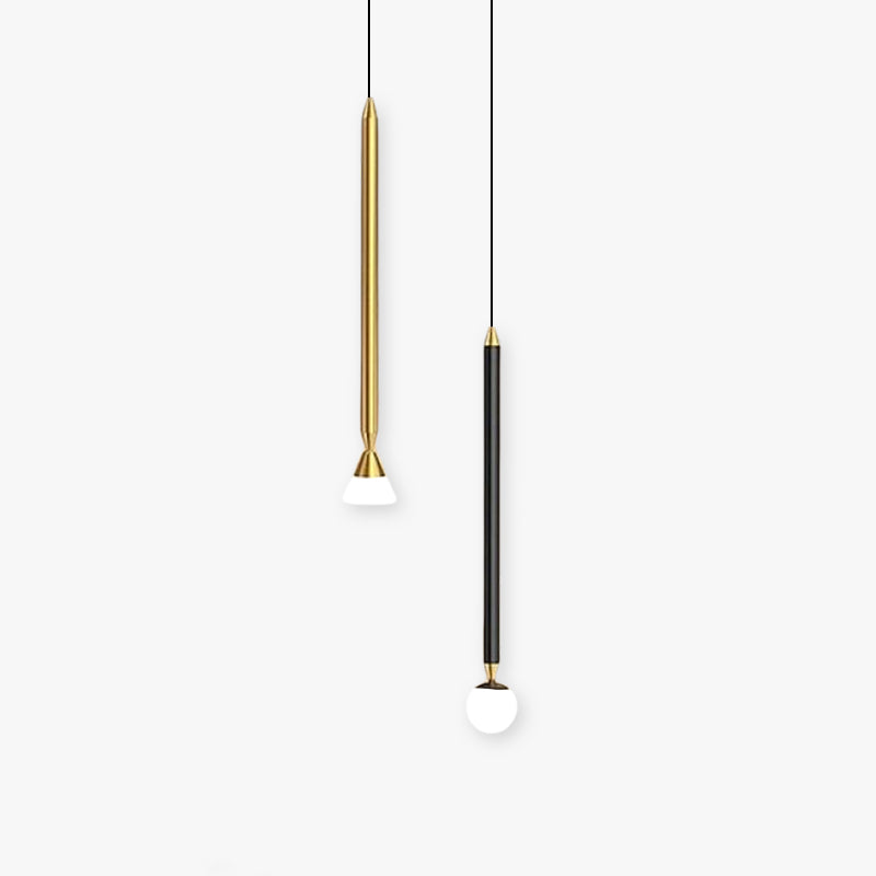 Kristy Nodic Pendelleuchte Schwarz Linear Wohn/Schlafzimmer