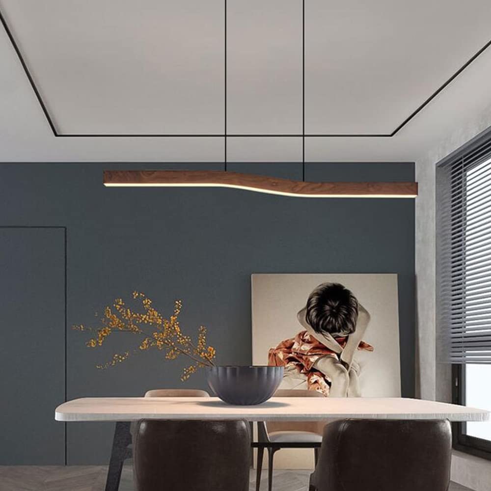 Ylen Nordische Pendelleuchte mit Nussbaum-Finish