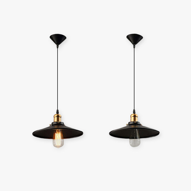 Silva ModernIndustrielle Pot-Pendelleuchte aus Metall, Schwarz