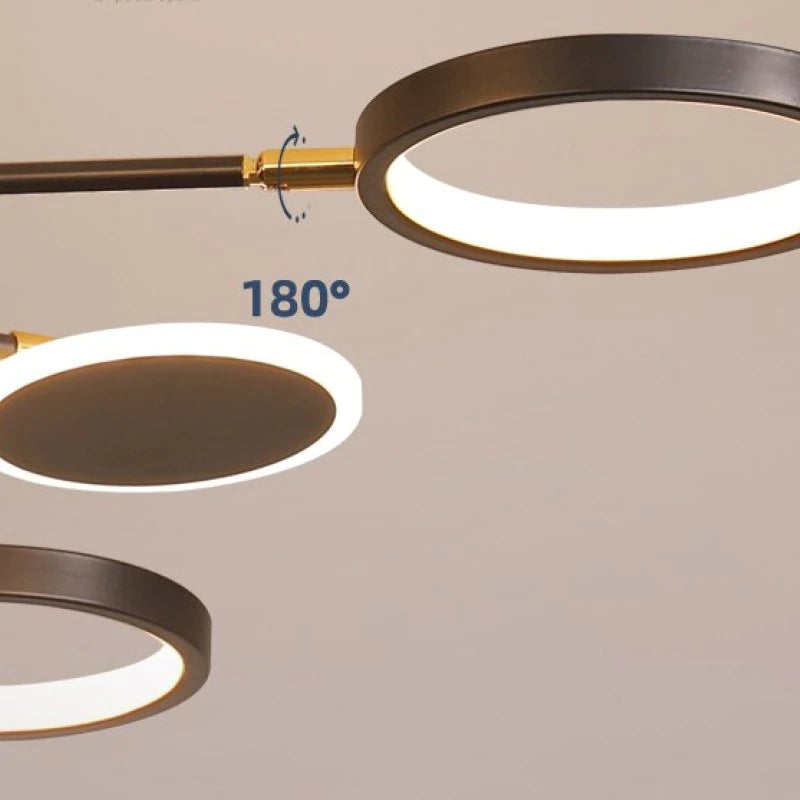 Modern LED Deckenleuchte Metall Acryl Wohnzimmer Schlafzimmer Esszimmer