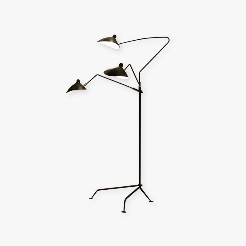 Arisha Stehlampe Bauhaus Schwarz Wohn/Schlafzimmer Dimmbar Modern LED