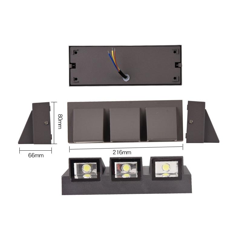 Ray Moderne LED-Außenwandleuchte aus Metall