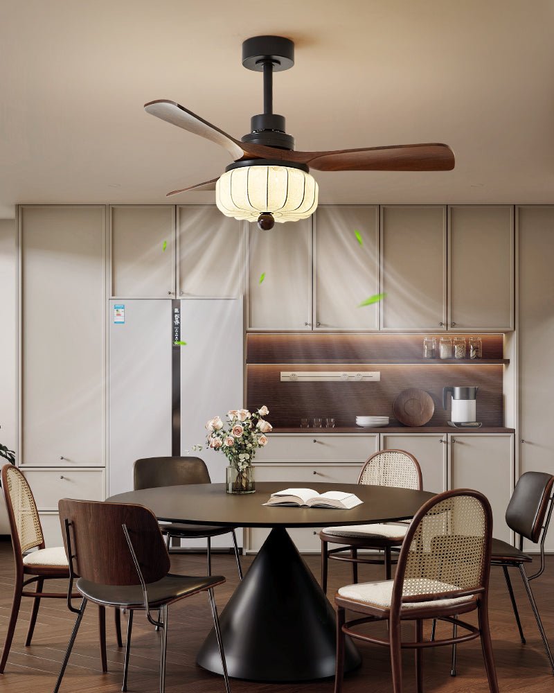 Svelk Vintage Deckenventilator mit Beleuchtung