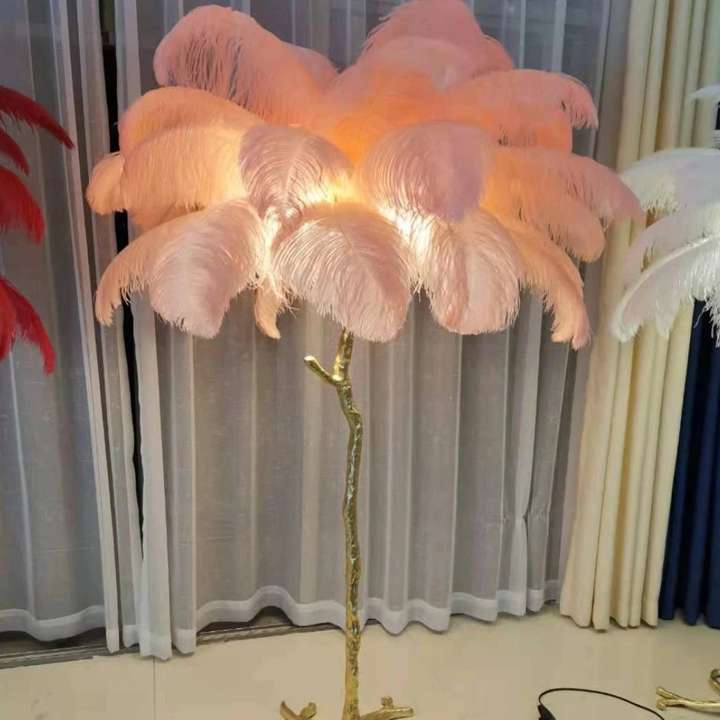 O'Moore Modern Mehrfarbig LED Stehlampe Feder Esszimmer/Wohnzimmer