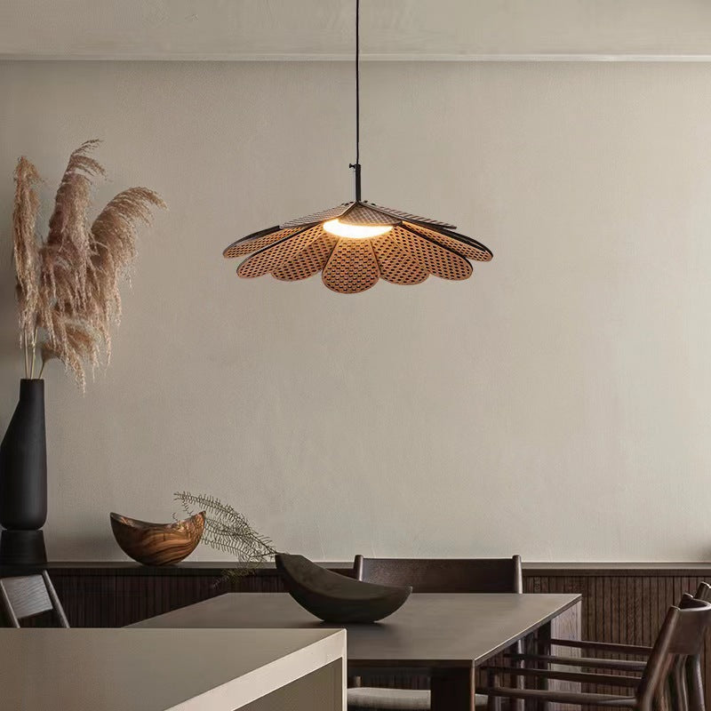 Ritta Vintage LED Pendelleuchte Walnussholz Schlafzimmer/Bar/Teezimmer