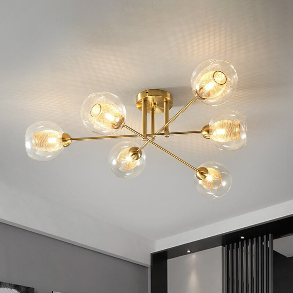 Valentina Modern LED Kronleuchter Metall Glas Esszimmer Schlafzimmer