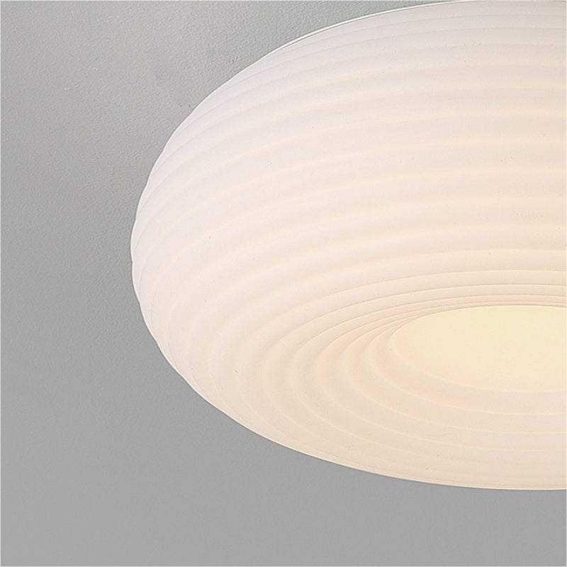 Arisha Modern LED Deckenleuchte Schale Wohnzimmer Schlafzimmer, Weiß, Metall Acryl