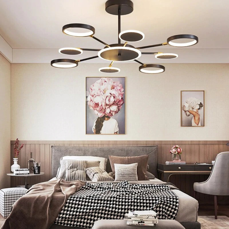 Modern LED Deckenleuchte Metall Acryl Wohnzimmer Schlafzimmer Esszimmer