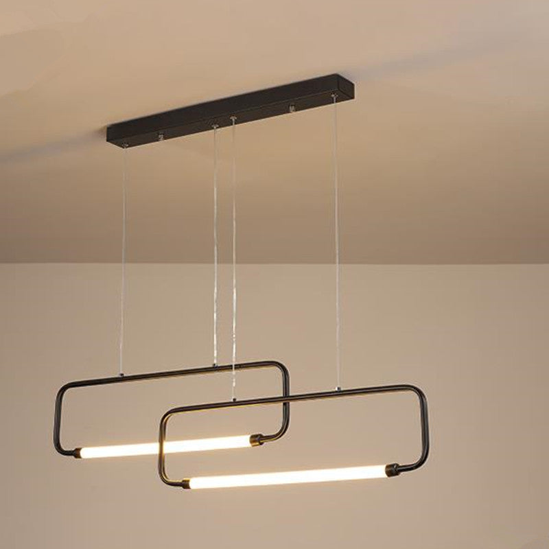 Arisha Design LED Pendelleuchte Schwarz/Gold Wohnzimmer/Esszimmer
