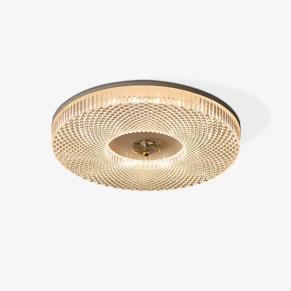 Kristy Deckenleuchte Rund Weiß/Gold/Schwarz Schlafzimmer Modern