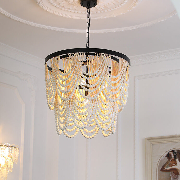 Silva Boho LED Pendelleuchten Schwarz/Rost/Weiß Holz/Metall Wohnzimmer/Schlafzimmer
