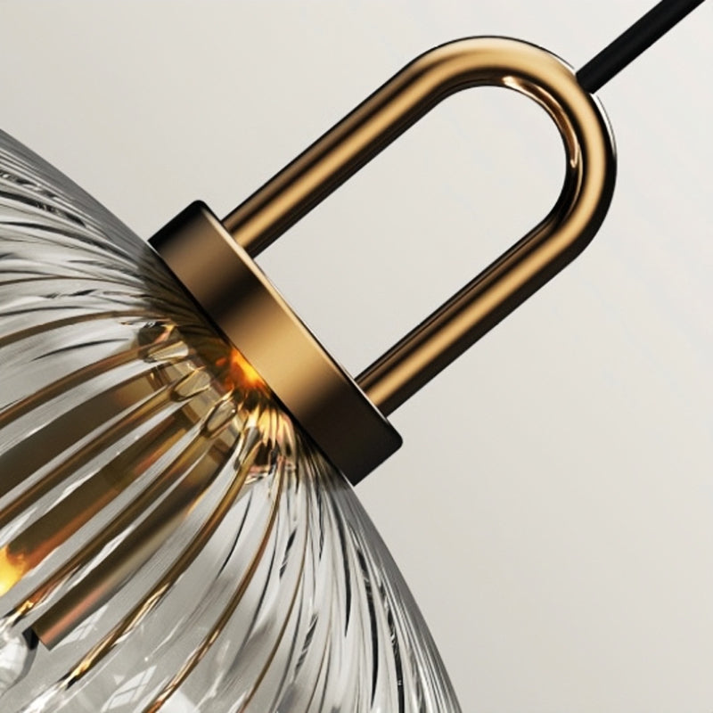 Arisha Modern LED Pendelleuchte Klar Wohn/Schlaf/Esszimmer Metall&Glas