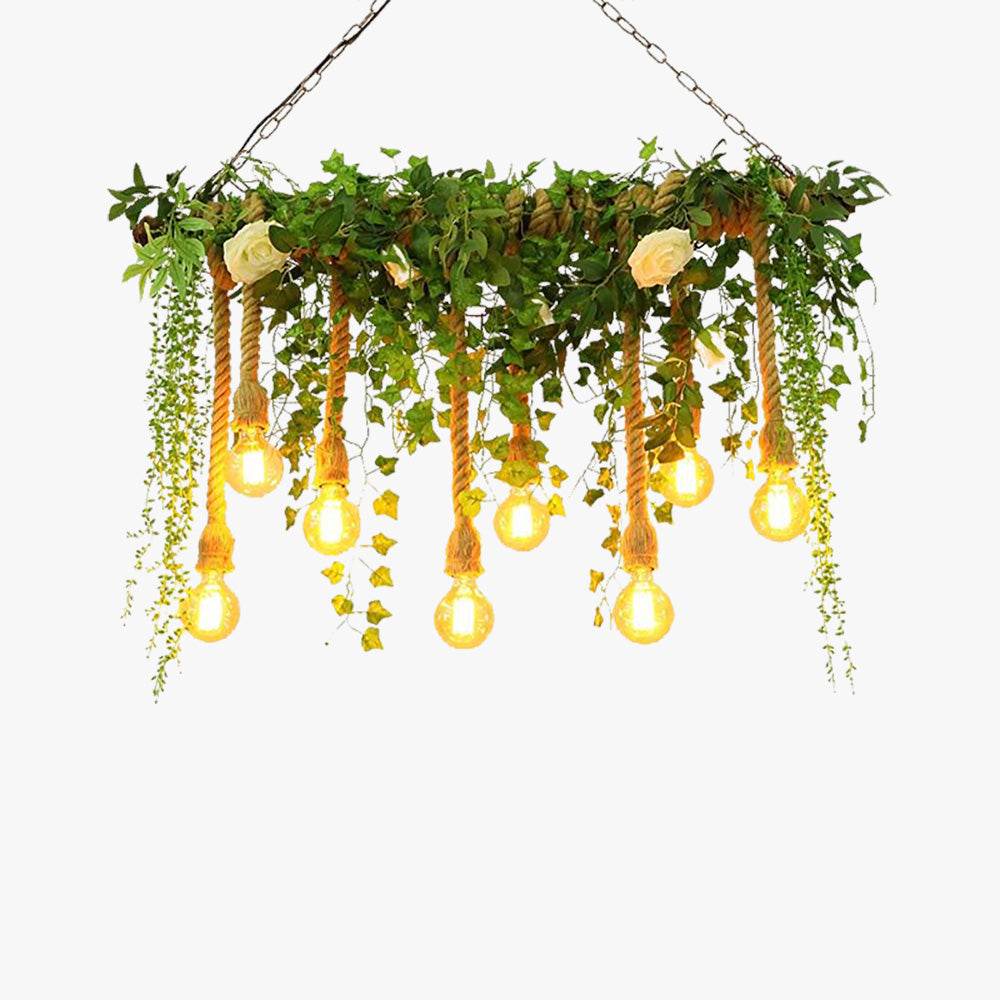 Ritta Pendelleuchte Natur Grün Wohn/Schlaf/Esszimmer