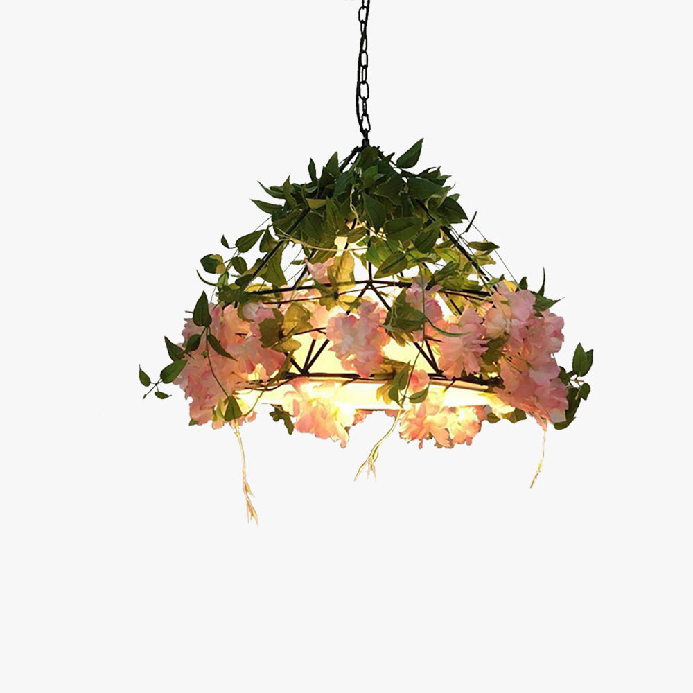 Ritta Pendelleuchte Blume, Metall für Wohnzimmer
