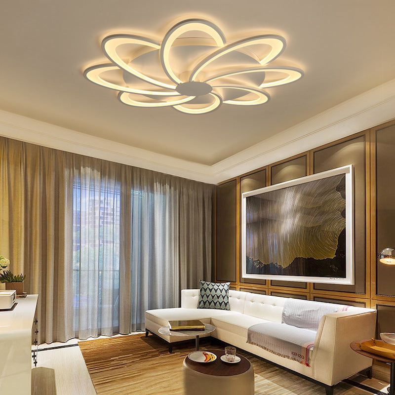 Arisha Modern Blume Metall Acryl Deckenleuchte Wohnzimmer Schlafzimmer