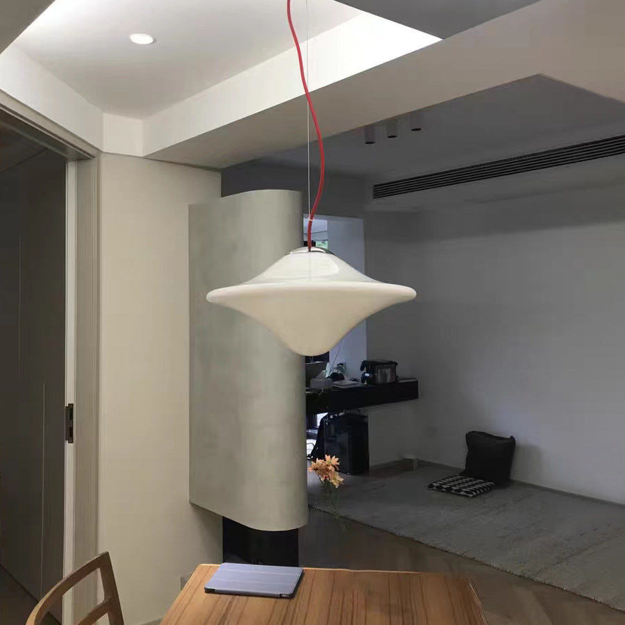 Valentina Modern UFO Metall Glas LED Pendelleuchte Studie Schlafzimmer