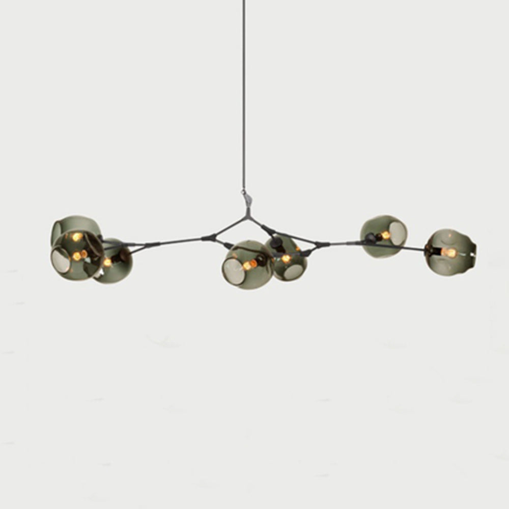 Valentina Pendelleuchte Schwarze/Gold Wohnzimmer/Schlafzimmer Glas