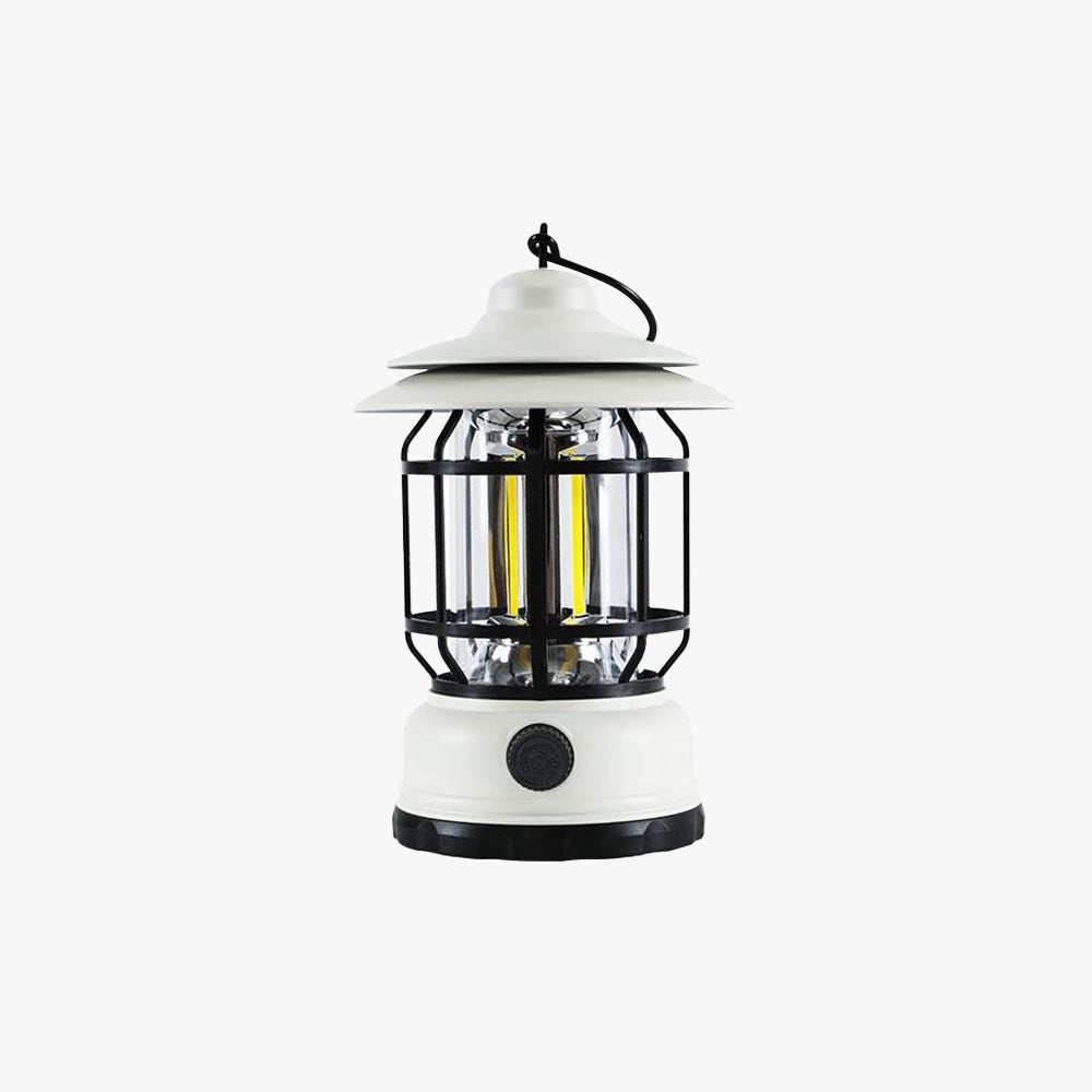Silva Retro LED Außenleuchte Dimmbar Schwarz/Weiß Camping Harz Acryl 3 Farben 25CM Lang