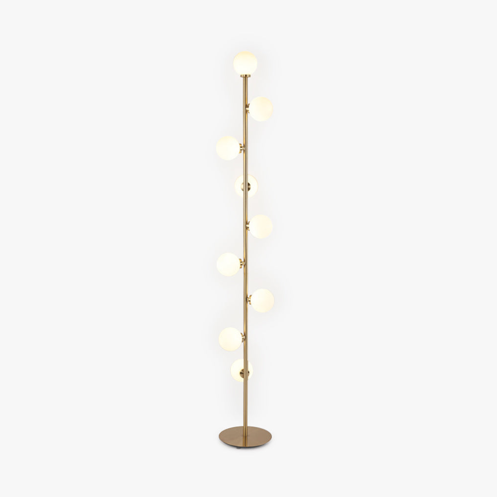 Valentina Stehlampe Glas Weiß&Warm Wohn&Schlaf&Esszimme 9 Köpfe Design LED