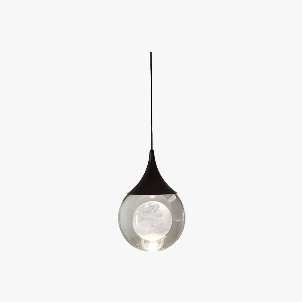 Aria Modern LED Pendelleuchte Schwarz Schlafzimmer/Arbeitszimmer